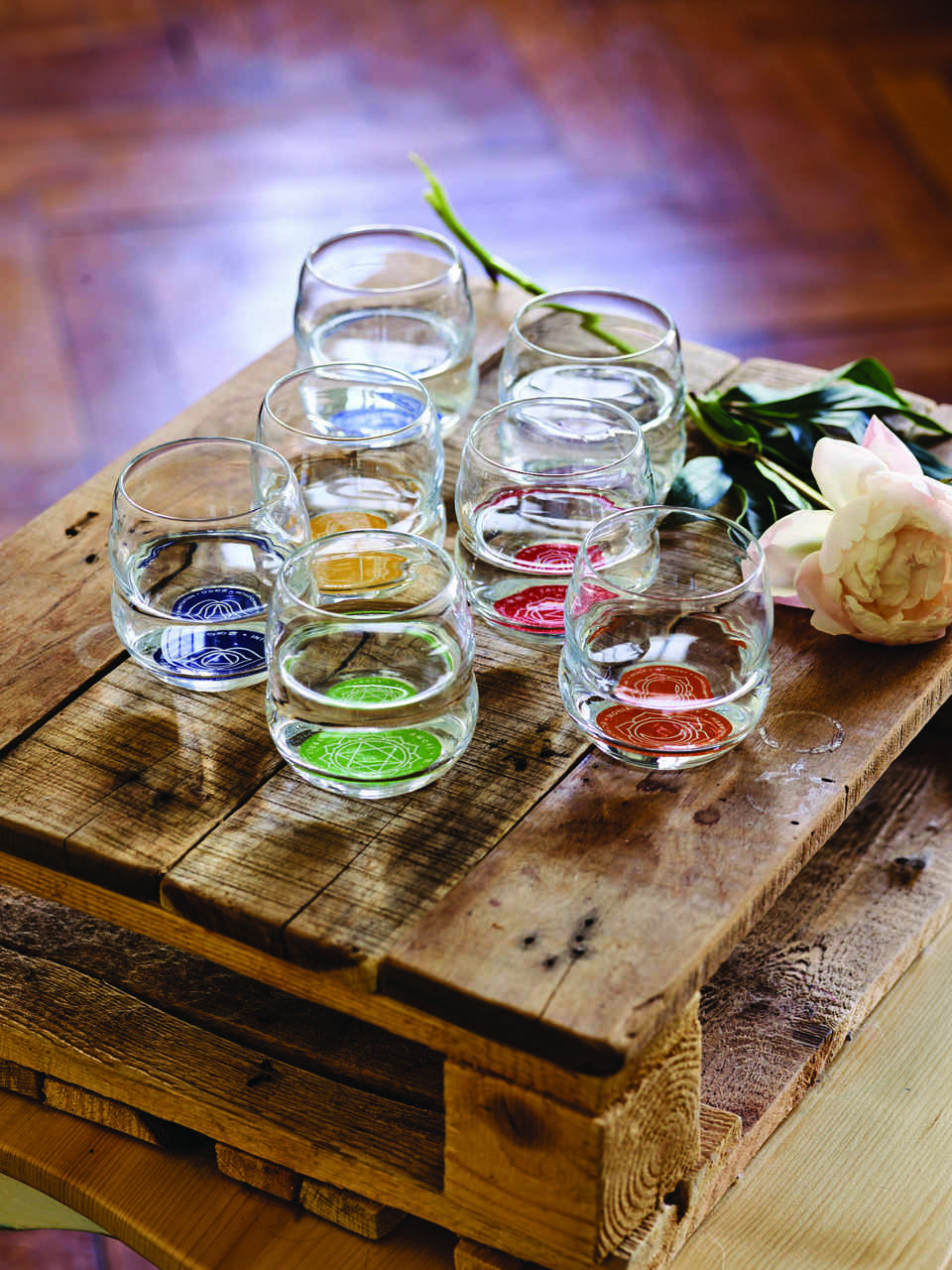 Set de 7 verres Mythos Chakra NATURE&rsquo;S DESIGN