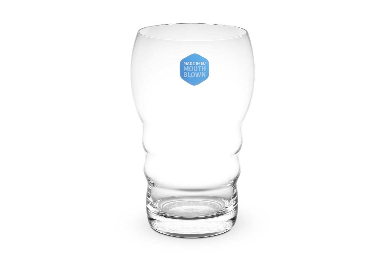 Verre Galileo à fleur de vie blanche 0,5 l